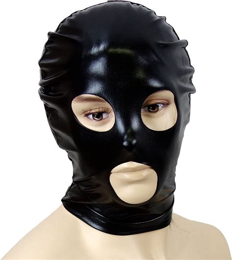 Amazon de BDSM Bondage Sklaven Maske Kopfmaske mit Mundöffnung cm und Augenöffnungen