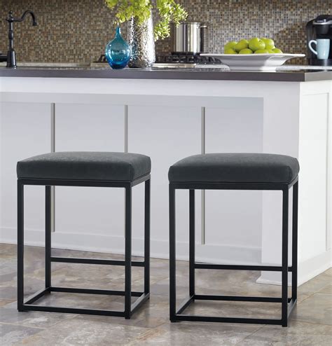 buy maison arts counter height 24 bar stools set of 2 for kitchen counter backless industrial