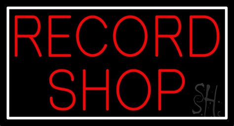 Red Record Shop Led Neon Sign Record Shop Neon Signs Everything Neon
