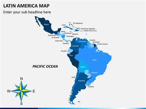 Latin America Political Map Puerto Rico