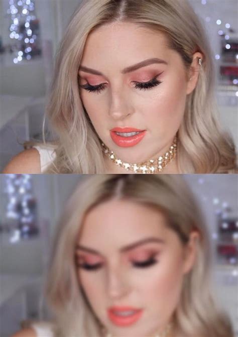 Peachy Look With And Without Glasses Rmuacirclejerk