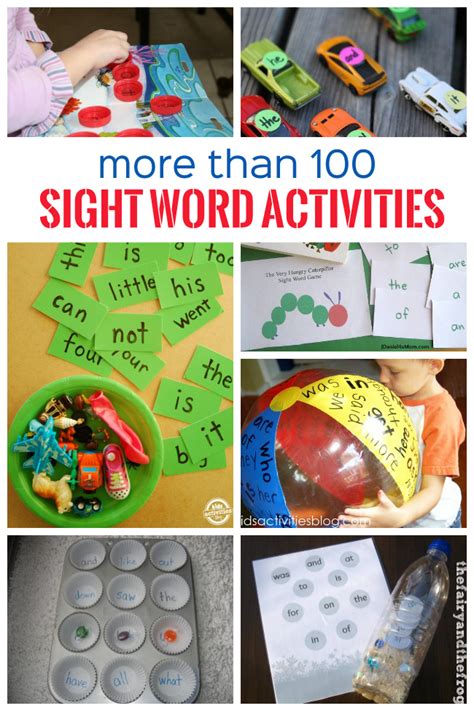 Sight Words Activity For Kids