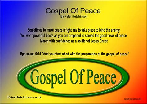 Gospel Of Peace Digital Art By Bible Verse Pictures