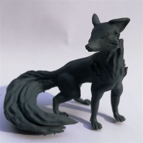 3d Printable Mystic Three Tail Fox Miniature By Juhász Gergely