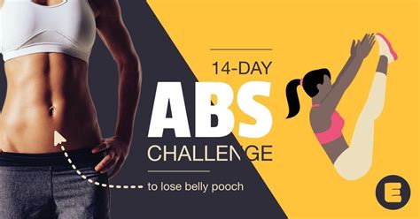 How to reduce side belly fat in 7 days. 14-Day Abs Challenge To Lose Belly Pooch | Exercise Pin #abchallenge 14-Day Abs Challenge To ...