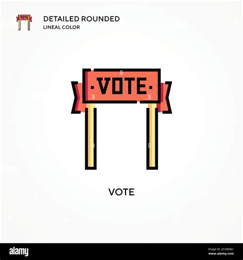 Vote Vector Icon Modern Vector Illustration Concepts Easy To Edit And