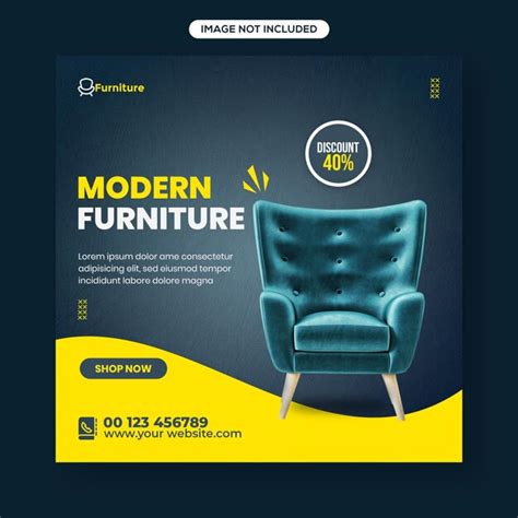 Premium Psd Furniture Sale Social Media Post Design Template