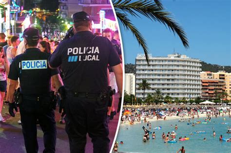 magaluf cops to taser rowdy brit tourists in major new crackdown daily star