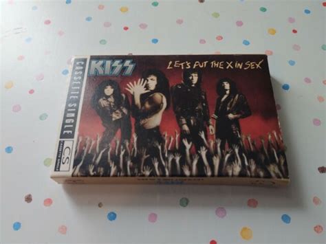 kiss let s put the x in sex cassette single vintage 1988 tape calling dr love for sale online ebay