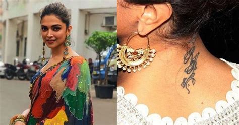 Ever wondered what tattoo you want to get? Did Deepika Padukone remove ex-lover Ranbir Kapoor tattoo ...