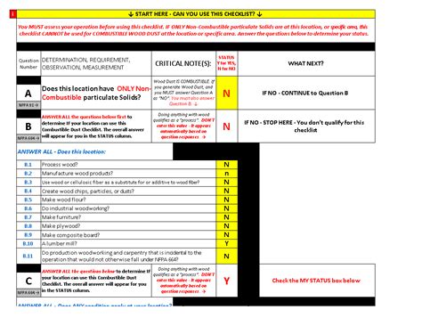 Inspection Checklist Excel How To Create An Inspection