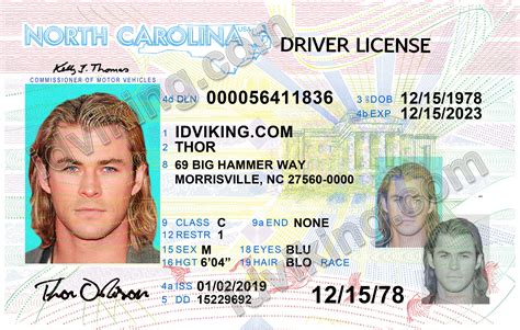 North Carolina Nc Drivers License Psd Template Download Idviking