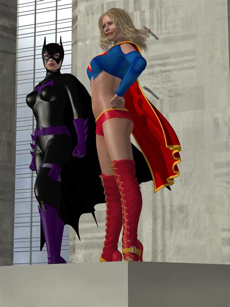 Batgirl And Supergirl Supergirl And Batgirl By Lascielx Batgirl