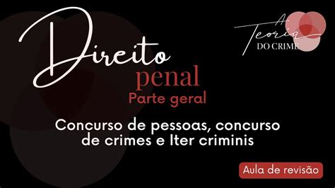 Penal Parte Geral Revis O Aula Concurso De Pessoas Concurso De Crimes E Iter Criminis