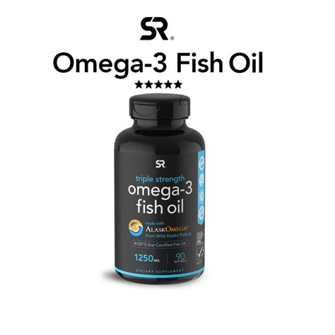 น้ำมันปลา โอเมก้า 3 ยี่ห้อ Sports Research Omega 3 Fish Oil Triple