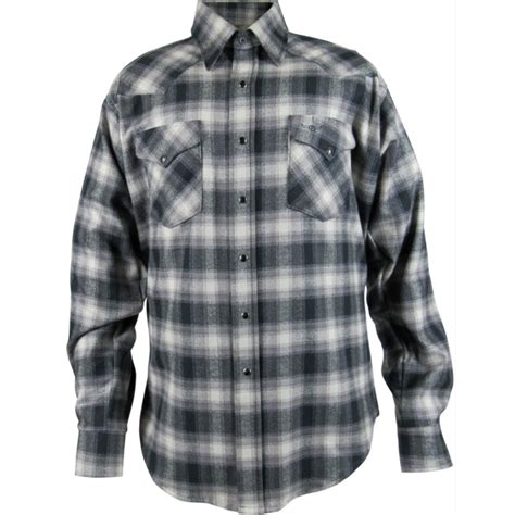 Gray Plaid Flannel Shirt All Usa Clothing