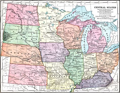 Midwest Usa Map And Capitals Lets Explore All Us Map