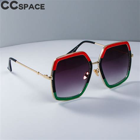 green red black tricolor frame sunglasses women 2018 fashion cat eye shades uv400 vintage