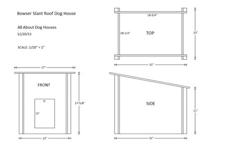 Woodworking Faulks Flat Roof Dog House Blueprints