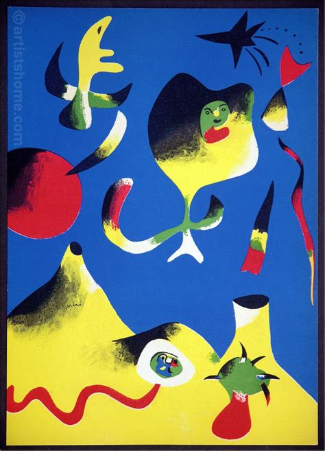 Joan Miro Original Lithograph The Air Lair 1937 Avant Garde Art