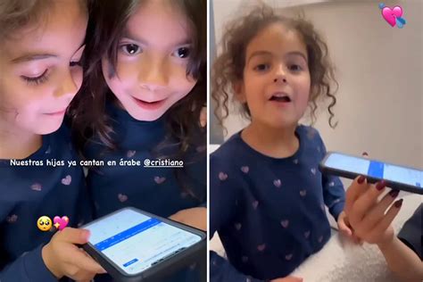 Video Cristiano Ronaldos Daughters Singing And Speaking In Arabic Go Viral On Social Media