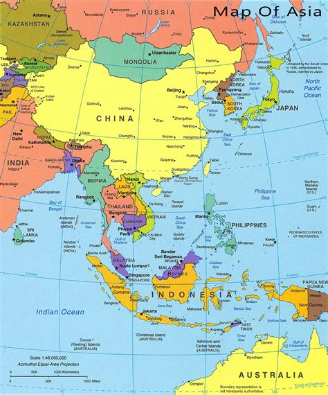 Countries Of Asia Map Labeled United States Map