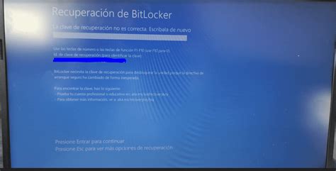 Clave De Recuperación De Bitlocker Tras Actualizar La Bios Del Equipo