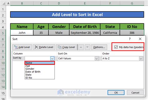 How To Add Sort Button In Excel 7 Methods Exceldemy