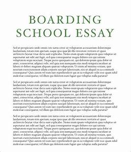 boston university application essay