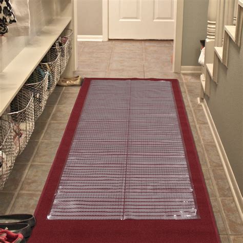 Berrnourhome Multi Grip Carpet Protector Mat Clear Plastic Runner Rug