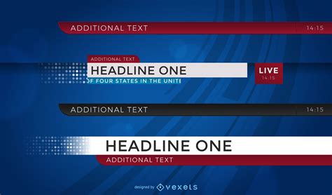 News Headlines Set Vector Download