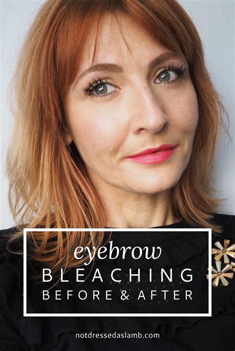 It is better than threading or waxing the eyebrows. Bleaching Dark Eyebrows to Match Red or Blonde Hair - Not ...