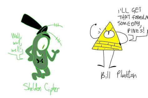 Bipper Role Reversal Bill Cipher Gravity Falls Spongebob Folk