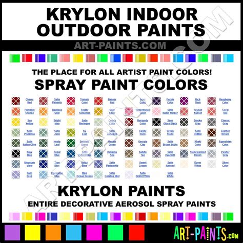 Krylon Paint Color Chart