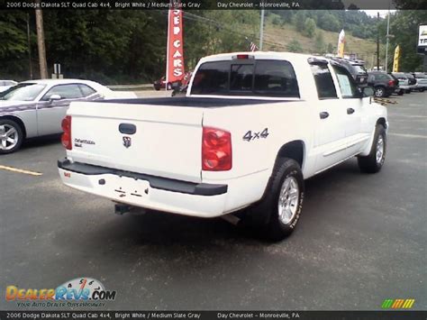 2006 Dodge Dakota Slt Quad Cab 4x4 Bright White Medium Slate Gray