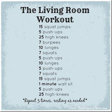 Guest Post The Living Room Workout For Busy Moms The Seasoned Mom