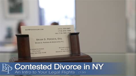 Contested Divorce New York Divorce Attorney Brian D Perskin Youtube