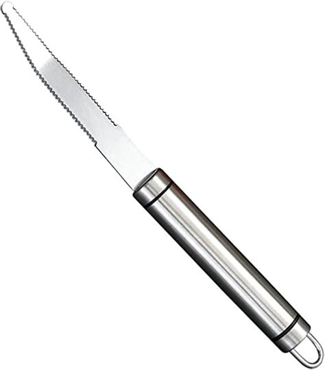 Serrated Edge Knife Stainless Steel Curved Grapefruit Knife Long