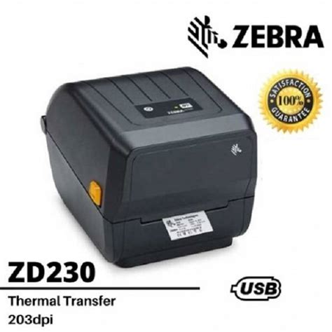 Zebra Zd230 4 Inch Thermal Transfer Barcode Label Printer300musb
