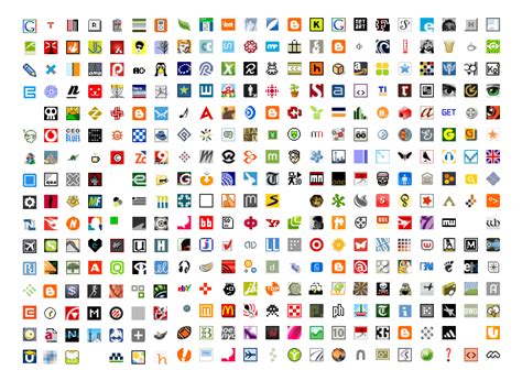 An Image Of Many Different Types Of App Icons On A White Background