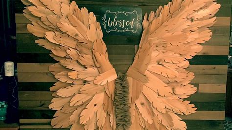 How To Create Stunning Life Size Angel Wings Wall Art Diy Huge Craft