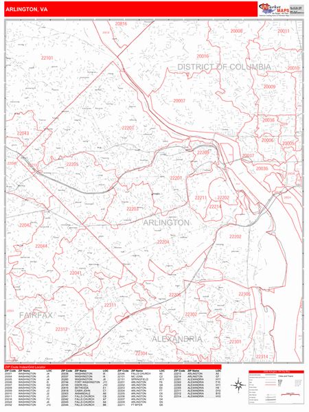 28 Arlington Va Zip Code Map Maps Database Source