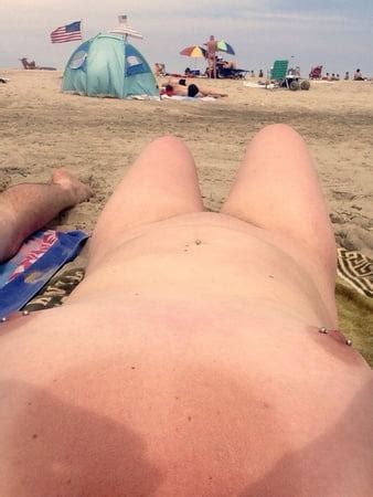 Woman Naked Beach Selfie
