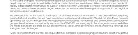 2020 annual report html pdf. Flex Ltd. 2021 Annual Report & Proxy Statement