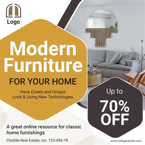 Copy Of Modern Furniture Social Media Advert Postermywall