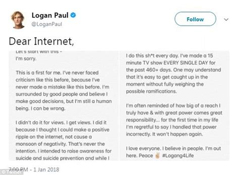 Youtuber Logan Paul Posts Groveling Apology Video Daily
