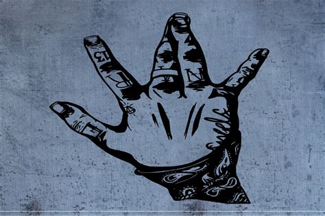 West Side Hand Sign Drawing