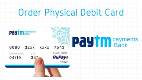 Design a custom debit card with your personal photo or image at wells fargo. PayTM Payments Bank - Order Physical Debit Card Online ...
