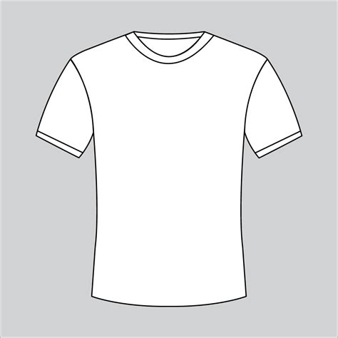 T Shirt Outline Template