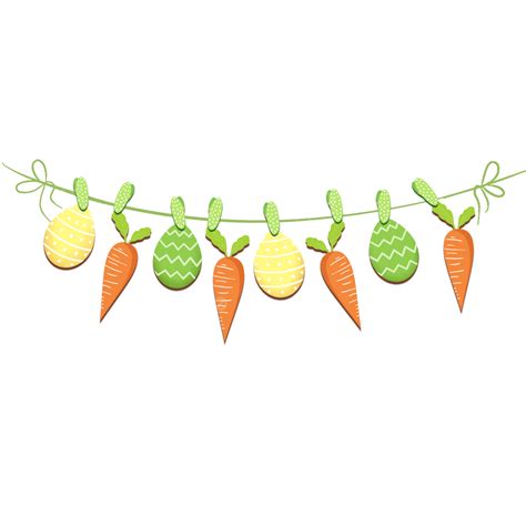 Easter Bunting Hd Transparent Cartoon Easter Bunting Easter Colored